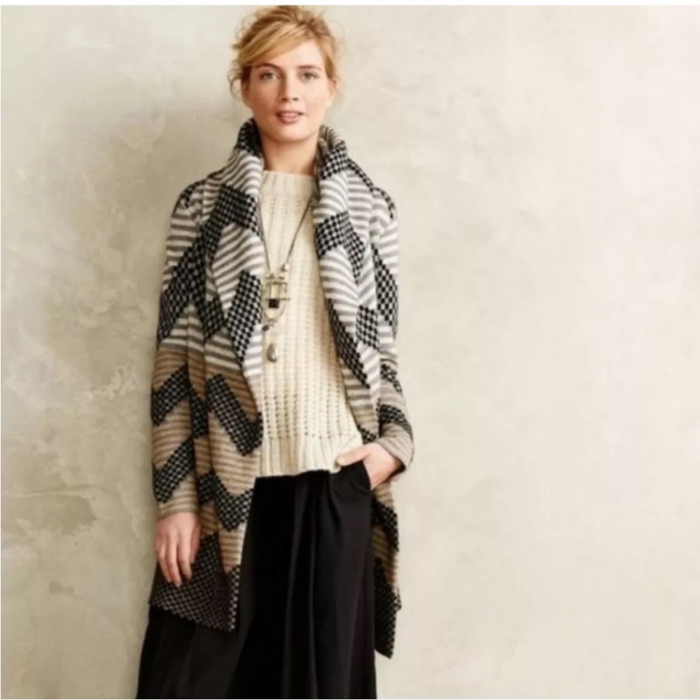 Anthropologie Field & Flower Sweater Coat